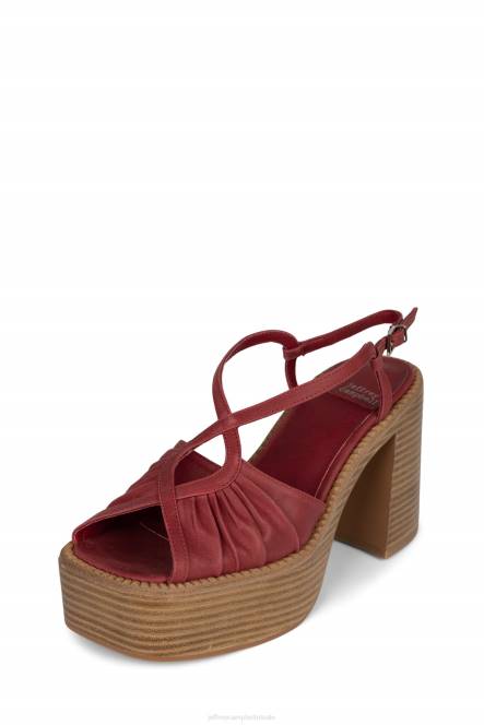 Jeffrey Campbell rock'n'roll NDHB1057 platform sandaal rood vrouwen