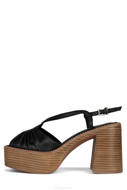 Jeffrey Campbell rock'n'roll NDHB1058 platform sandaal zwart vrouwen