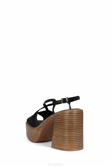 Jeffrey Campbell rock'n'roll NDHB1058 platform sandaal zwart vrouwen