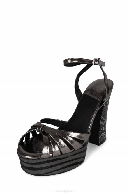 Jeffrey Campbell rocken-uit NDHB1049 platform sandaal tinnen slang multi vrouwen