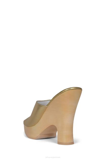 Jeffrey Campbell roxi NDHB1127 platform sandaal goud vrouwen