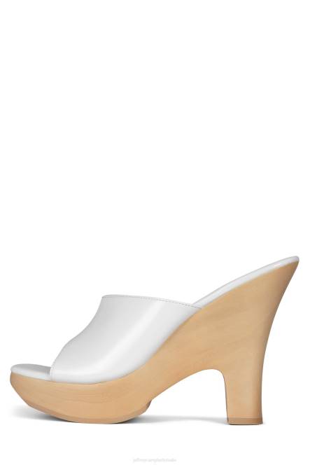 Jeffrey Campbell roxi NDHB1129 platform sandaal wit patent vrouwen