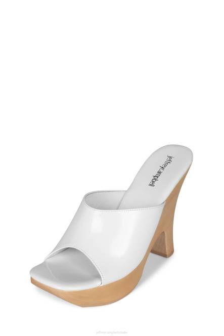 Jeffrey Campbell roxi NDHB1129 platform sandaal wit patent vrouwen