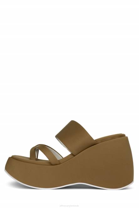 Jeffrey Campbell sfeer-2 NDHB1145 platform sandaal stoffig bruin neopreen vrouwen