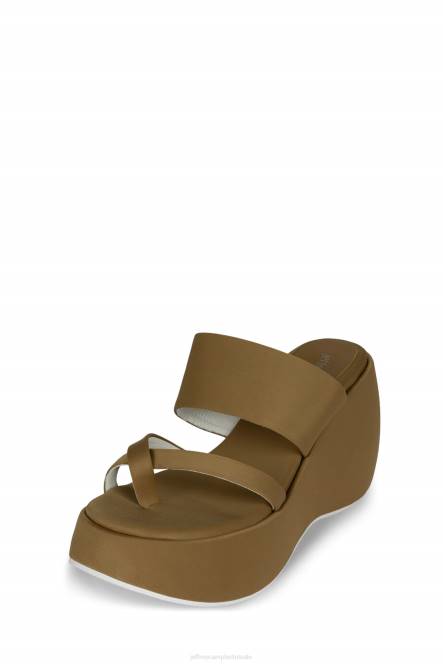 Jeffrey Campbell sfeer-2 NDHB1145 platform sandaal stoffig bruin neopreen vrouwen