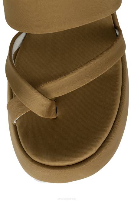 Jeffrey Campbell sfeer-2 NDHB1145 platform sandaal stoffig bruin neopreen vrouwen
