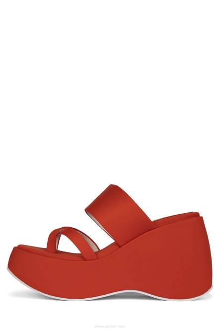 Jeffrey Campbell sfeer-2 NDHB1146 platform sandaal oranje neopreen vrouwen