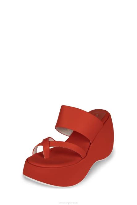 Jeffrey Campbell sfeer-2 NDHB1146 platform sandaal oranje neopreen vrouwen