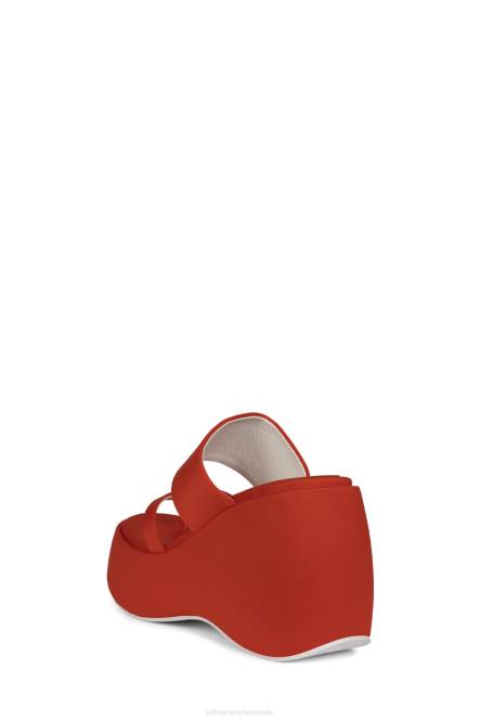 Jeffrey Campbell sfeer-2 NDHB1146 platform sandaal oranje neopreen vrouwen