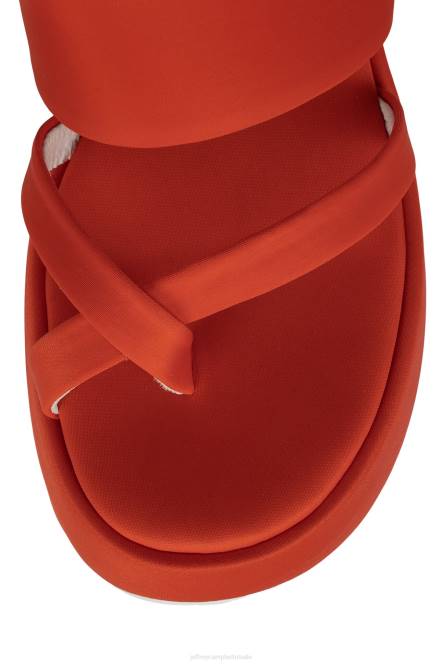 Jeffrey Campbell sfeer-2 NDHB1146 platform sandaal oranje neopreen vrouwen