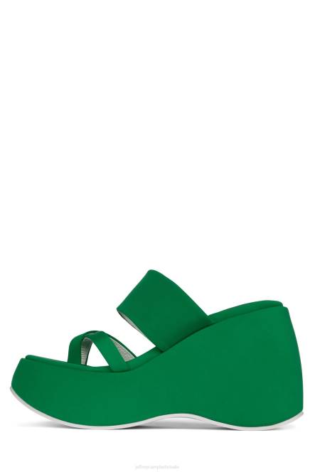 Jeffrey Campbell sfeer-2 NDHB1147 platform sandaal groen neopreen vrouwen