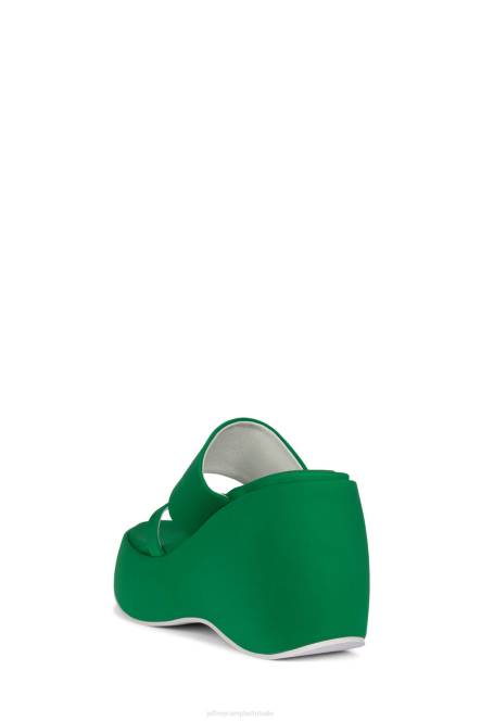 Jeffrey Campbell sfeer-2 NDHB1147 platform sandaal groen neopreen vrouwen