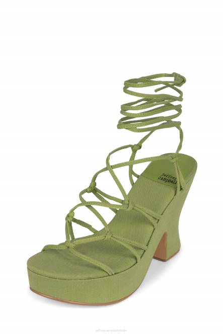 Jeffrey Campbell shindia NDHB1118 platform sandaal groene denim vrouwen