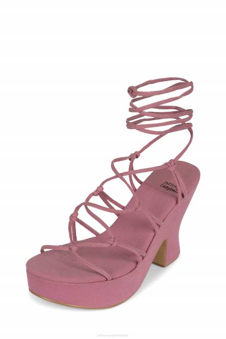 Jeffrey Campbell shindia NDHB1119 platform sandaal roze denim vrouwen