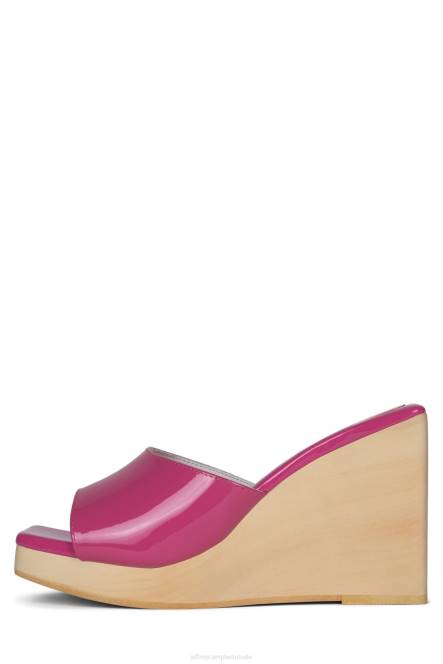 Jeffrey Campbell simona NDHB957 platform sandaal fuchsia patent vrouwen