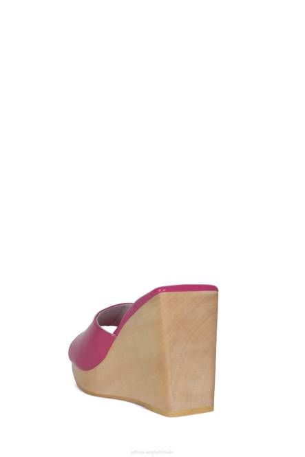 Jeffrey Campbell simona NDHB957 platform sandaal fuchsia patent vrouwen