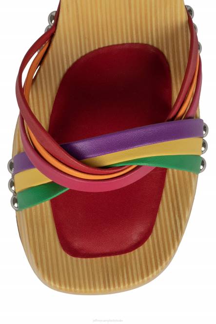 Jeffrey Campbell sucettes NDHB1053 platform sandaal rode multi vrouwen