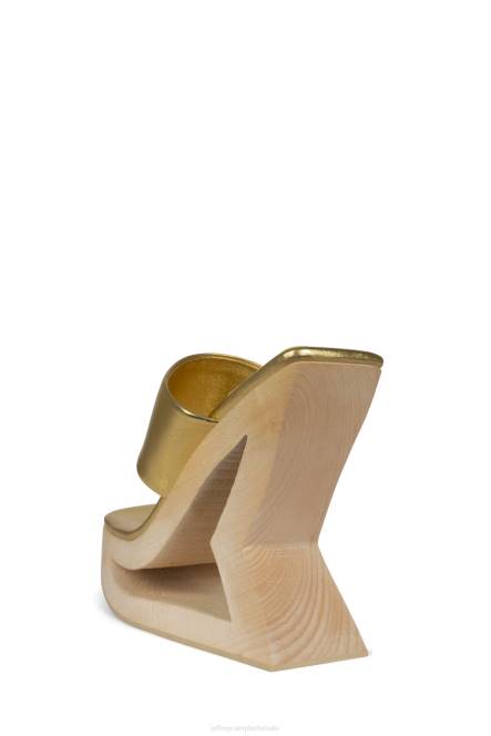 Jeffrey Campbell trapeze NDHB1073 platform sandaal goud vrouwen