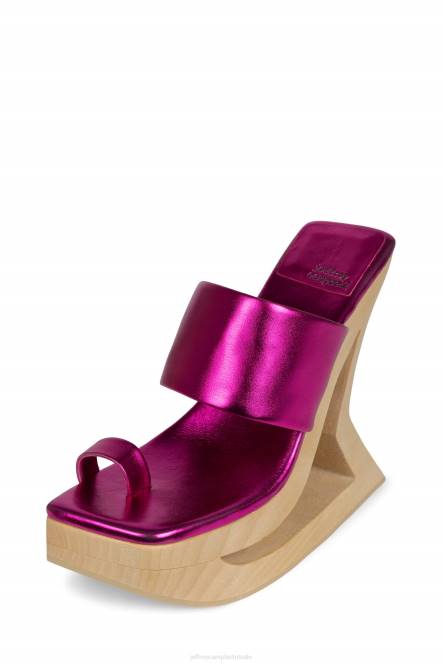Jeffrey Campbell trapeze NDHB1074 platform sandaal fuchsia-metallic vrouwen