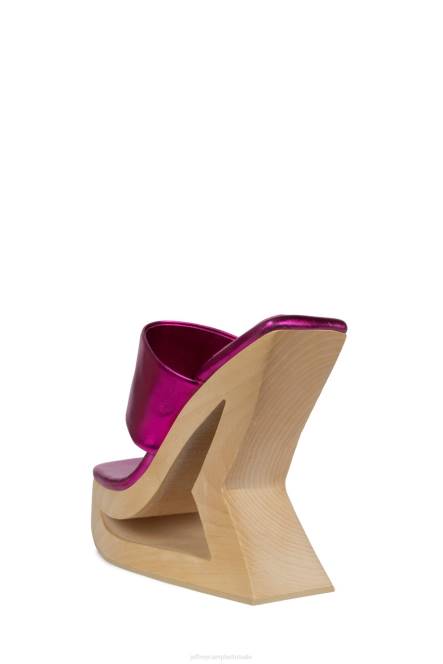 Jeffrey Campbell trapeze NDHB1074 platform sandaal fuchsia-metallic vrouwen