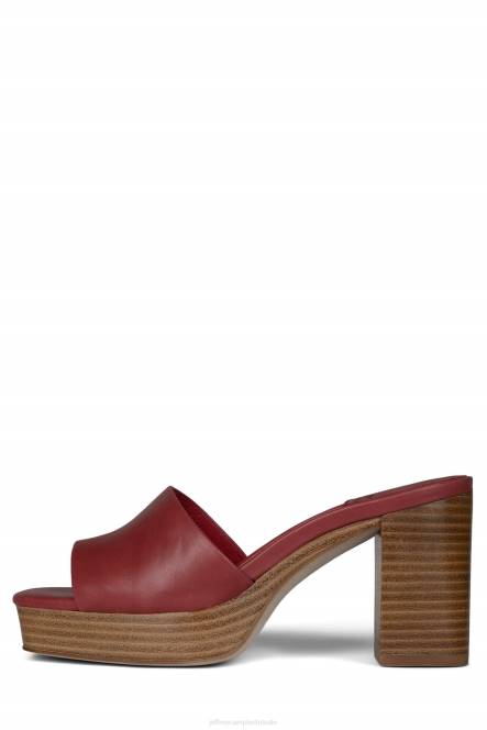 Jeffrey Campbell tresor NDHB1125 platform sandaal rode natuurlijke stapel vrouwen