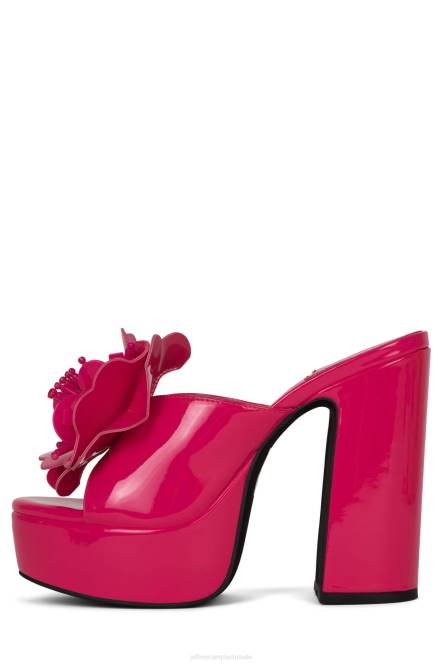 Jeffrey Campbell tropicals NDHB961 platform sandaal fuchsia patent vrouwen