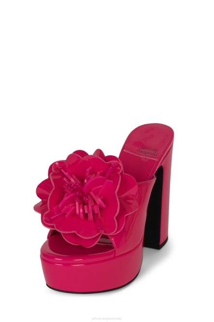 Jeffrey Campbell tropicals NDHB961 platform sandaal fuchsia patent vrouwen