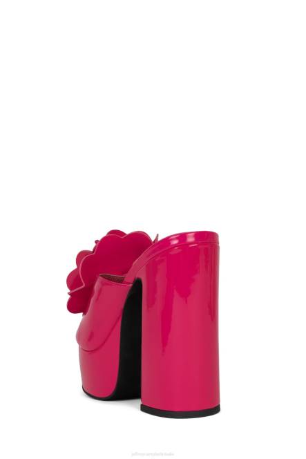 Jeffrey Campbell tropicals NDHB961 platform sandaal fuchsia patent vrouwen