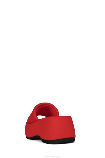 Jeffrey Campbell txt-mij NDHB1 platform sandaal rood neopreen vrouwen