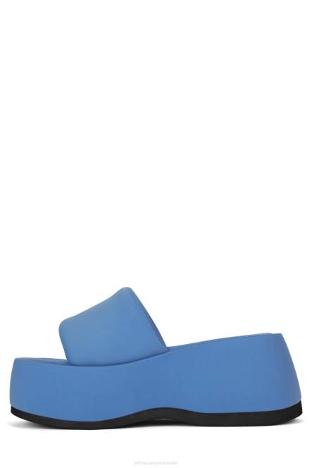 Jeffrey Campbell txt-mij NDHB2 platform sandaal blauw neopreen vrouwen
