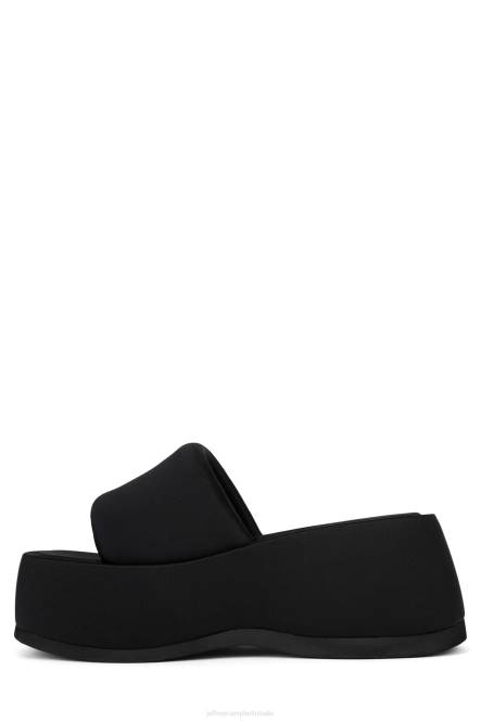 Jeffrey Campbell txt-mij NDHB3 platform sandaal zwart neopreen vrouwen