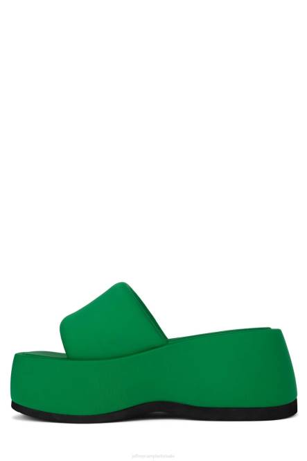 Jeffrey Campbell txt-mij NDHB4 platform sandaal groen neopreen vrouwen