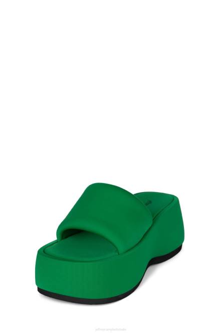 Jeffrey Campbell txt-mij NDHB4 platform sandaal groen neopreen vrouwen