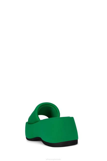 Jeffrey Campbell txt-mij NDHB4 platform sandaal groen neopreen vrouwen