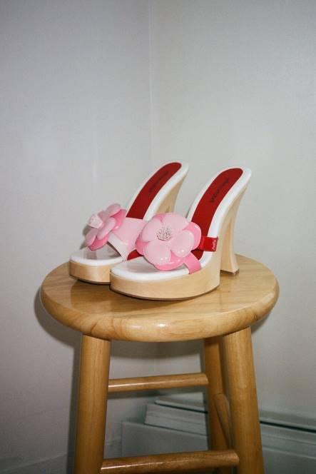 Jeffrey Campbell u-groei-grl NDHB962 platform sandaal wit roze patent combo vrouwen