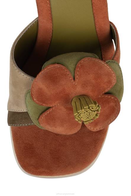 Jeffrey Campbell u-groei-grl NDHB963 platform sandaal combinatie van bruin kaki suède vrouwen