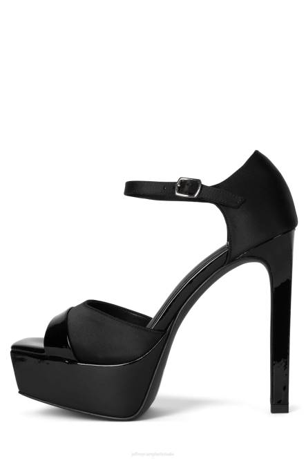 Jeffrey Campbell verheffend NDHB941 platform sandaal zwart lak zwart vrouwen