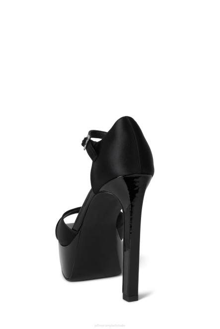 Jeffrey Campbell verheffend NDHB941 platform sandaal zwart lak zwart vrouwen