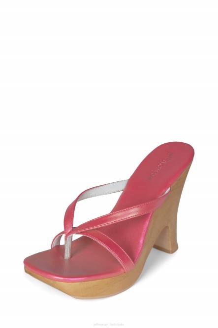 Jeffrey Campbell vosje NDHB1101 platform sandaal roze iriserend vrouwen