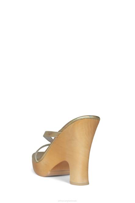 Jeffrey Campbell vosje NDHB1102 platform sandaal goud iriserend vrouwen