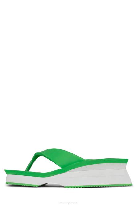 Jeffrey Campbell y2k NDHB1200 platform sandaal groen Wit vrouwen