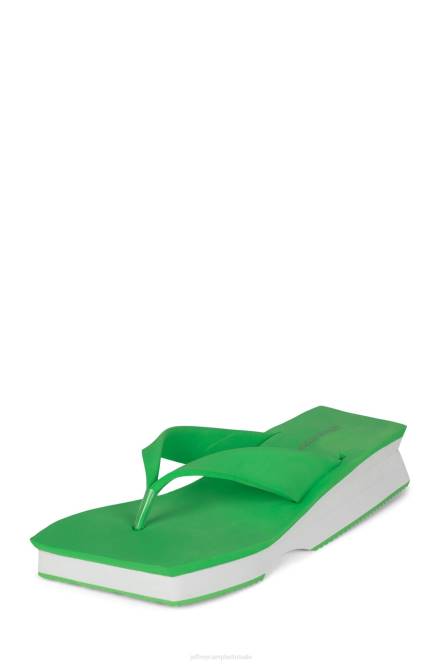 Jeffrey Campbell y2k NDHB1200 platform sandaal groen Wit vrouwen
