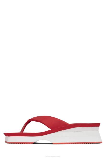 Jeffrey Campbell y2k NDHB1201 platform sandaal rood Wit vrouwen