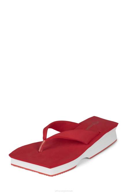 Jeffrey Campbell y2k NDHB1201 platform sandaal rood Wit vrouwen