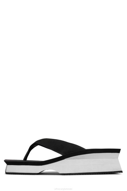 Jeffrey Campbell y2k NDHB1202 platform sandaal zwart wit vrouwen