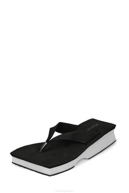 Jeffrey Campbell y2k NDHB1202 platform sandaal zwart wit vrouwen