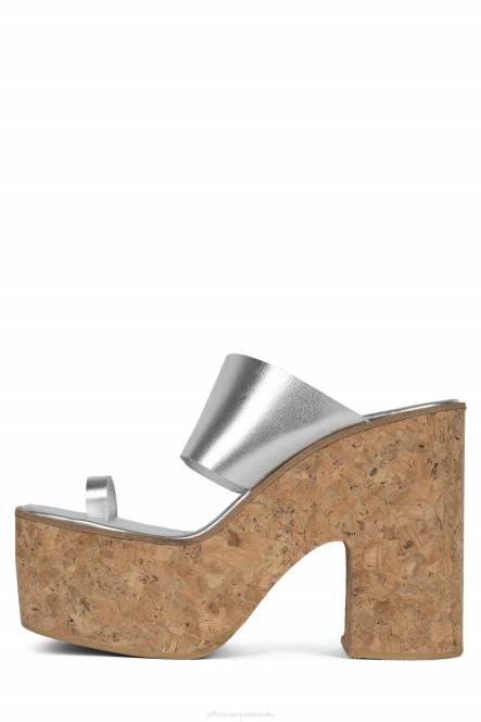 Jeffrey Campbell yesmina-st NDHB1142 platform sandaal zilver vrouwen