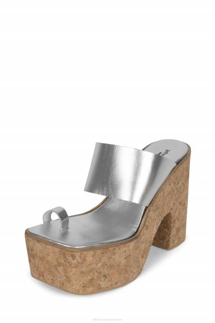 Jeffrey Campbell yesmina-st NDHB1142 platform sandaal zilver vrouwen