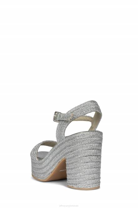 Jeffrey Campbell zoals NDHB1107 platform sandaal zilver vrouwen