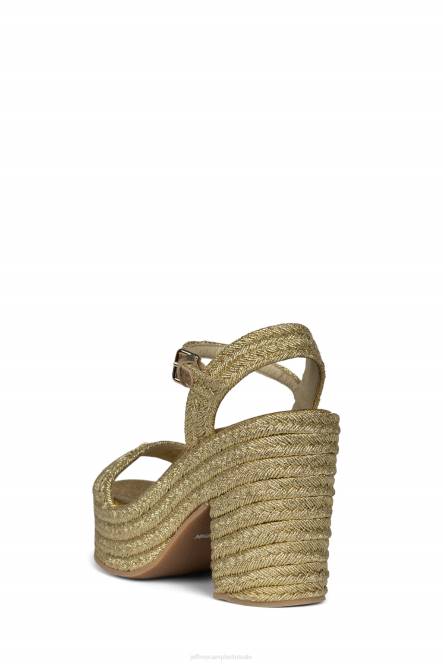 Jeffrey Campbell zoals NDHB1108 platform sandaal goud vrouwen